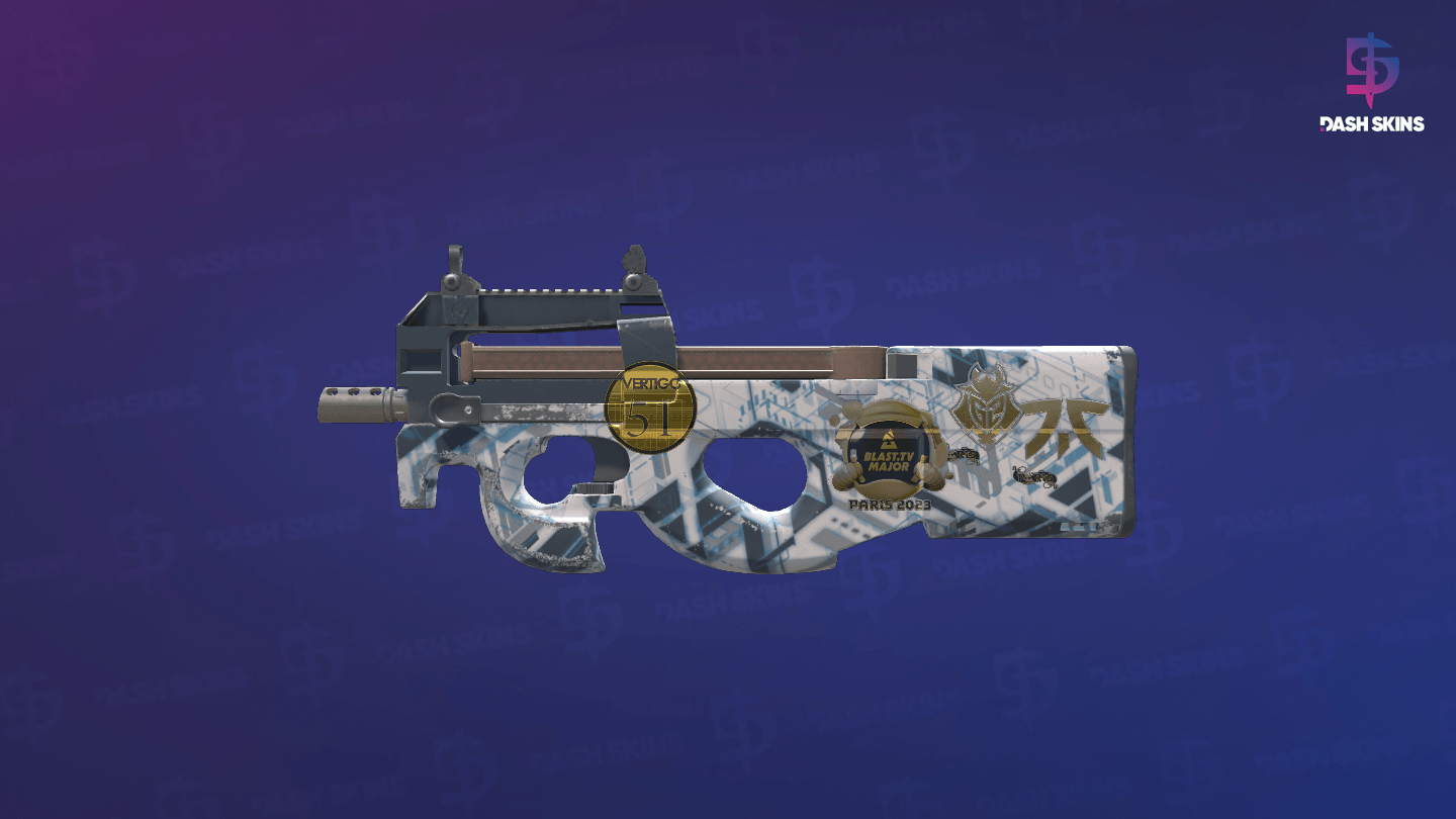 Souvenir P90 | Schematic (Minimal Wear) Screenshot Playside