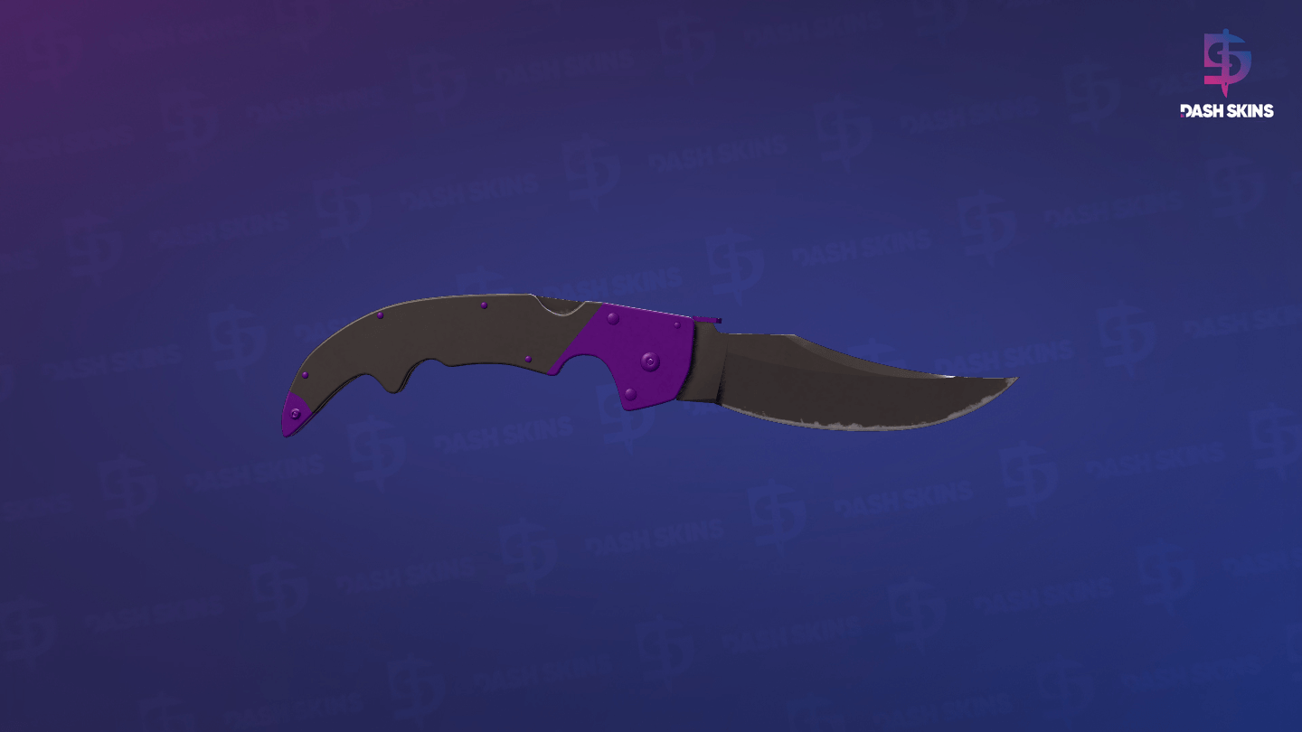 ★ Falchion Knife | Ultraviolet (Minimal Wear) Screenshot Playside