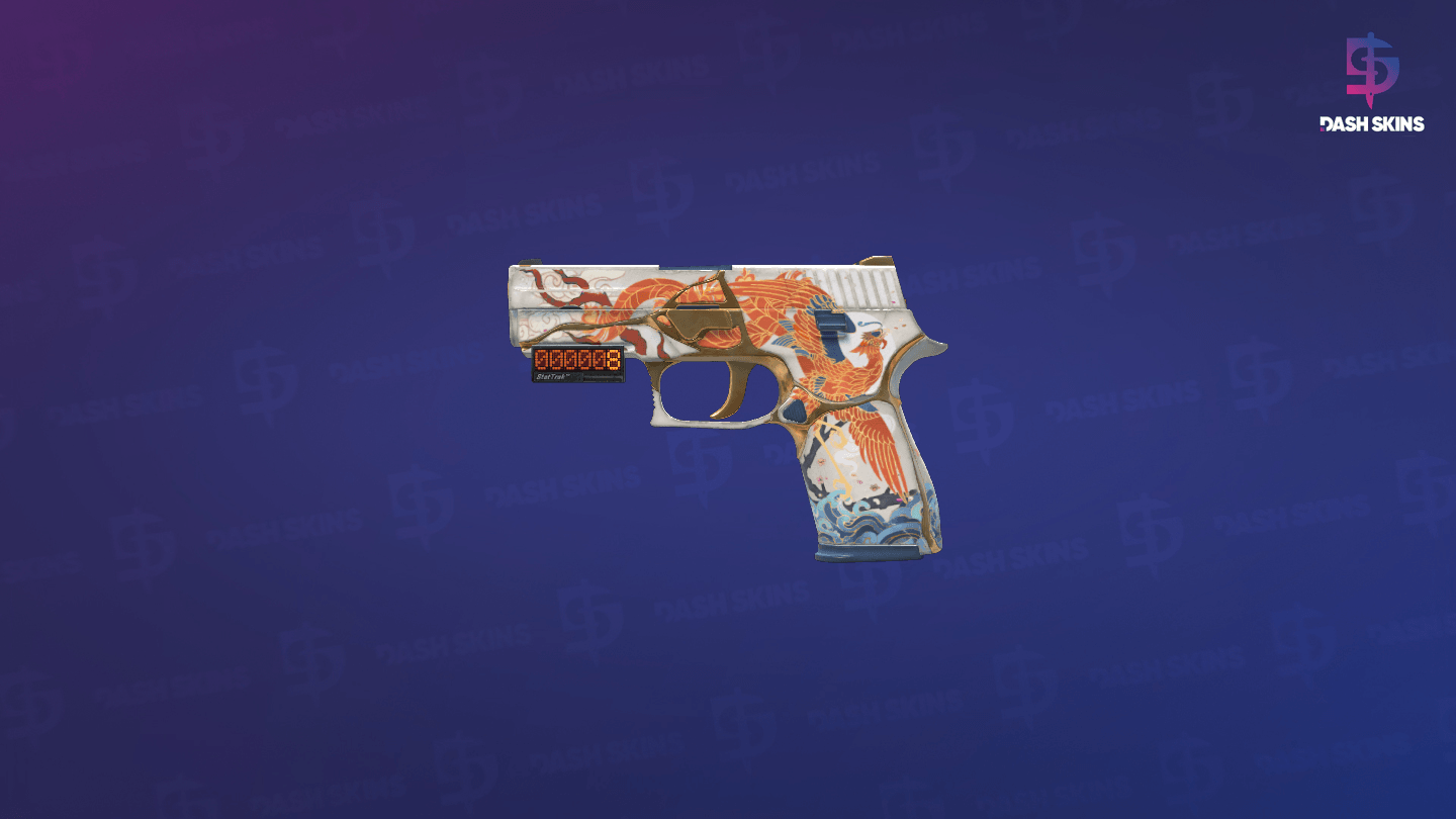 StatTrak™ P250 | Kintsugi (Minimal Wear) Screenshot Playside