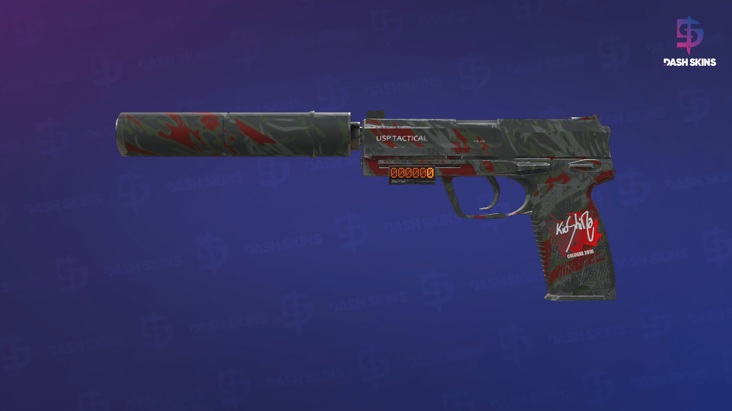 StatTrak™ USP-S | Blood Tiger (Field-Tested) Screenshot Playside