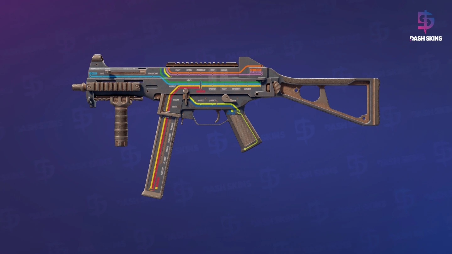 UMP-45 | Late Night Transit (Battle-Scarred) Screenshot Playside