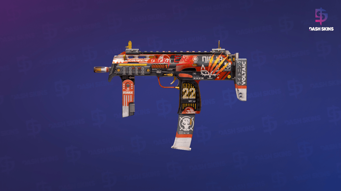 StatTrak™ MP7 | Bloodsport (Minimal Wear) Screenshot Playside
