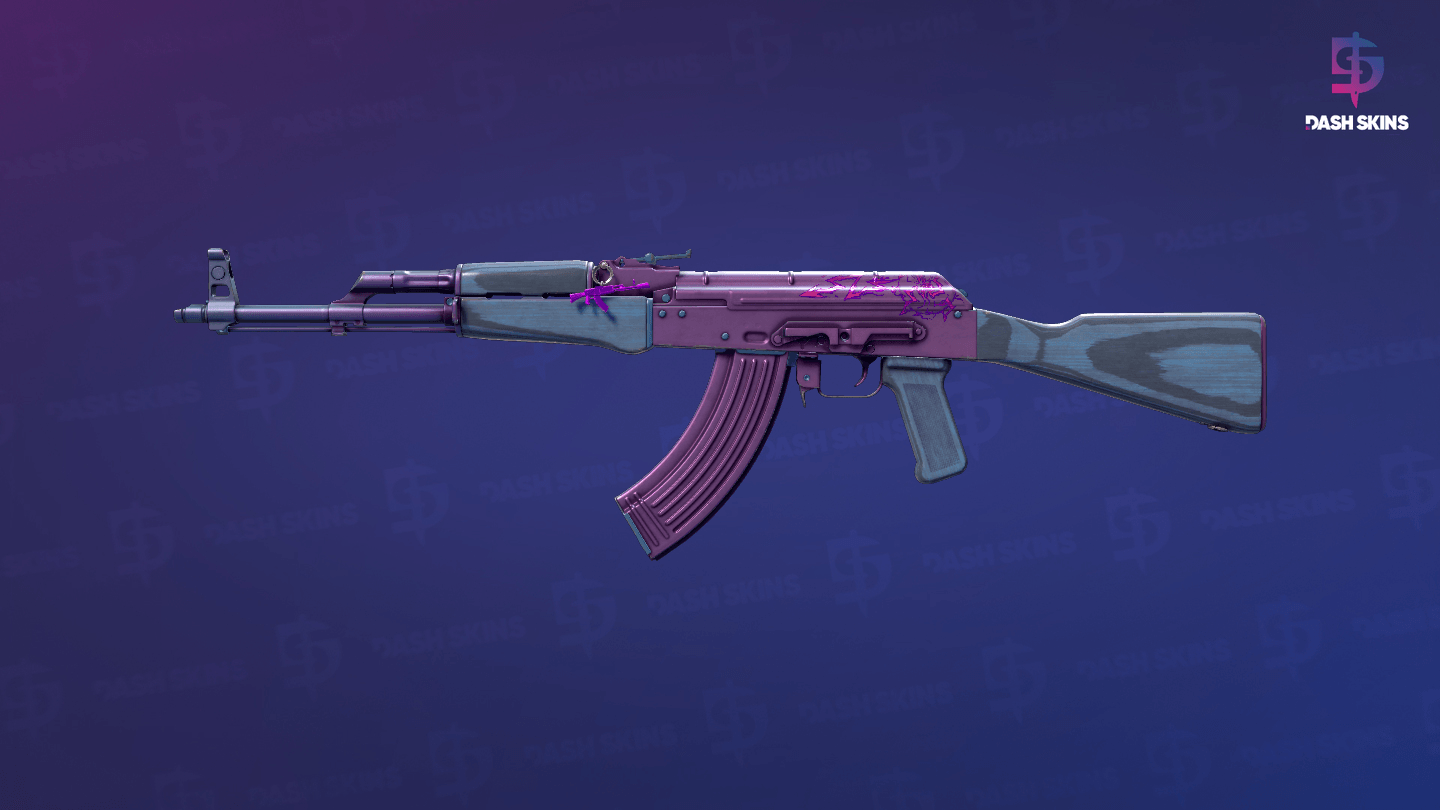 AK-47 | Midnight Laminate (Minimal Wear) Screenshot Playside