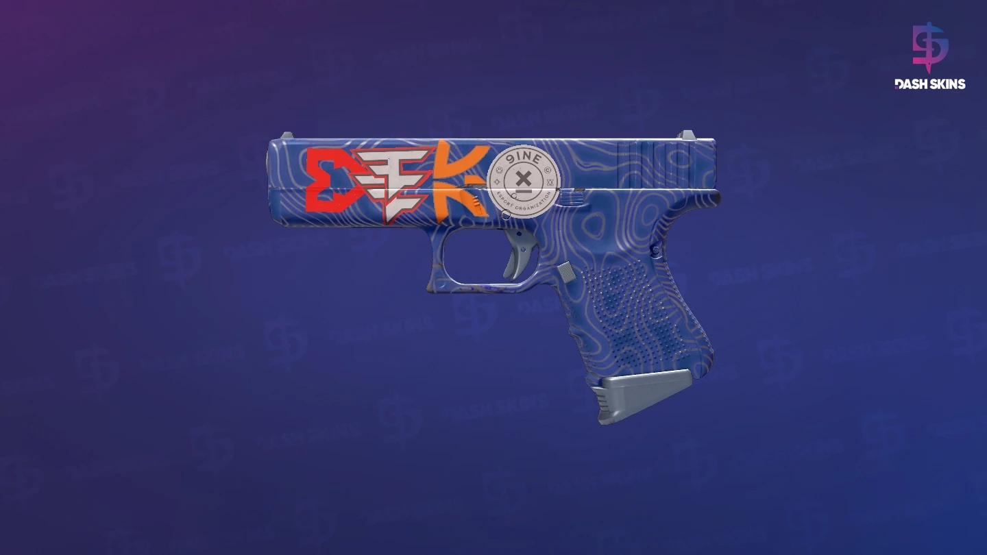 Glock-18 | Ocean Topo (Minimal Wear) Screenshot Playside