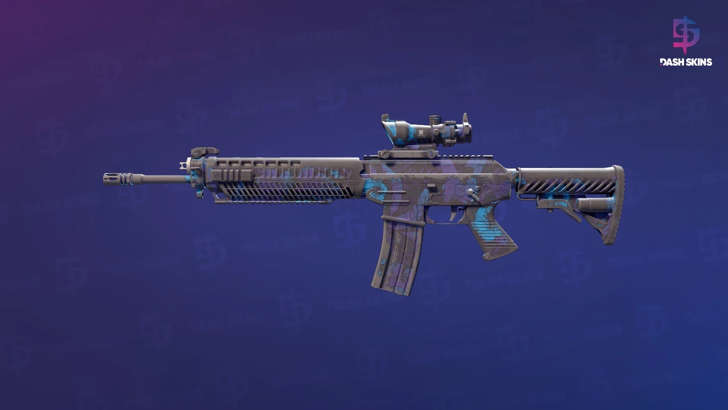 SG 553 | Aloha (Well-Worn) Screenshot Playside