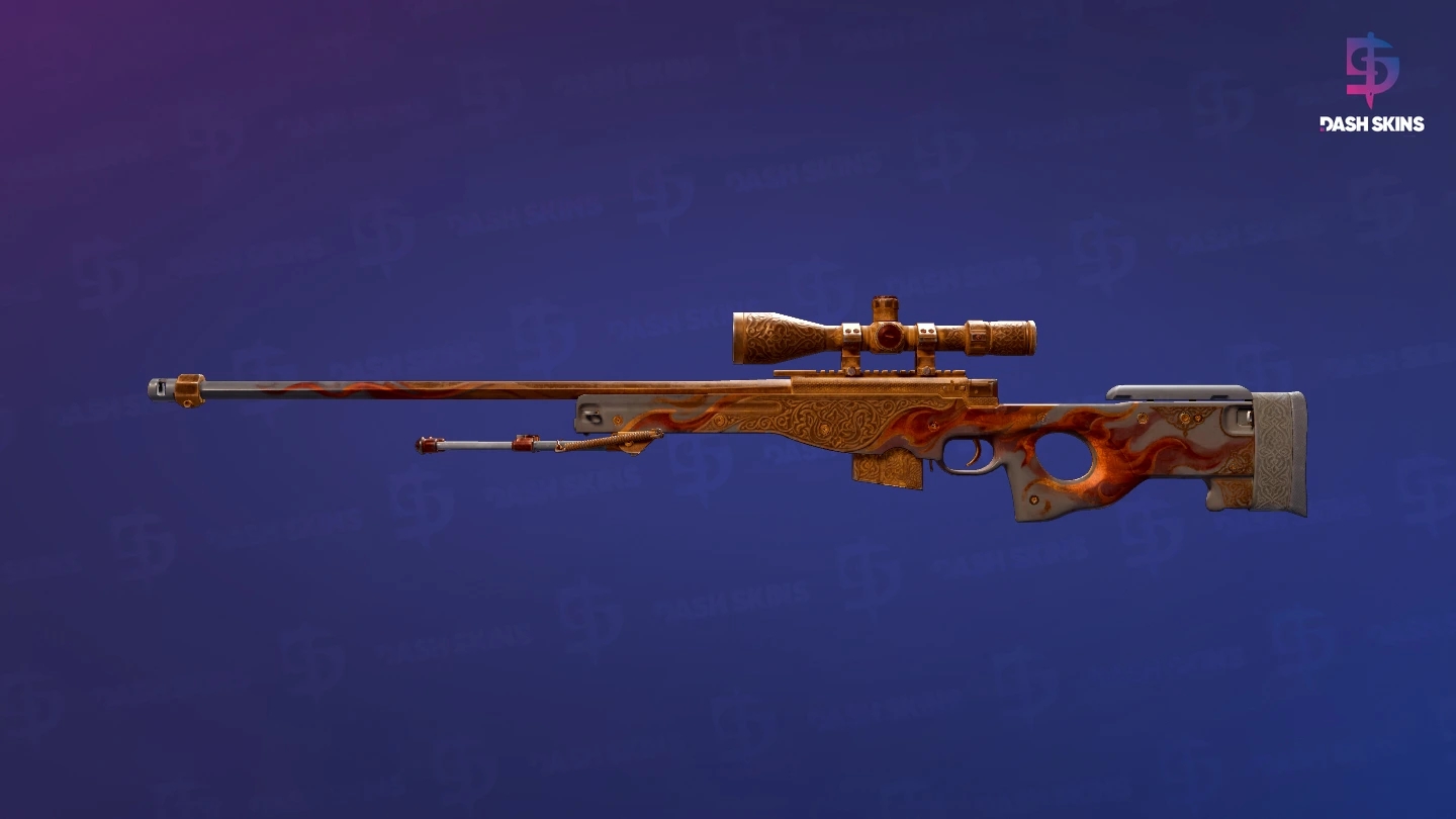 AWP | Sovereign Flame (Battle-Scarred) Screenshot Playside