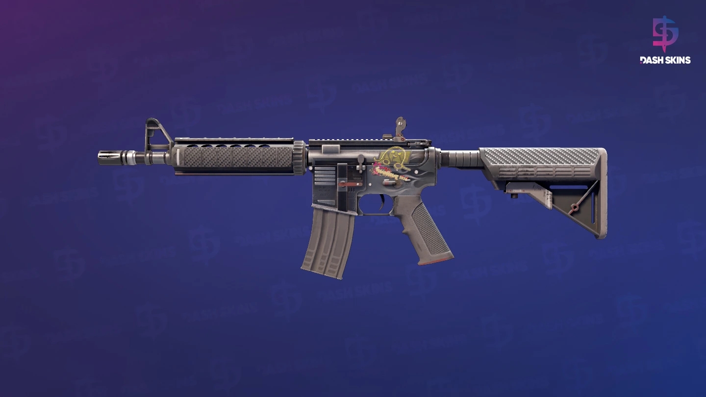 M4A4 | Magnesium (Well-Worn) Screenshot Playside