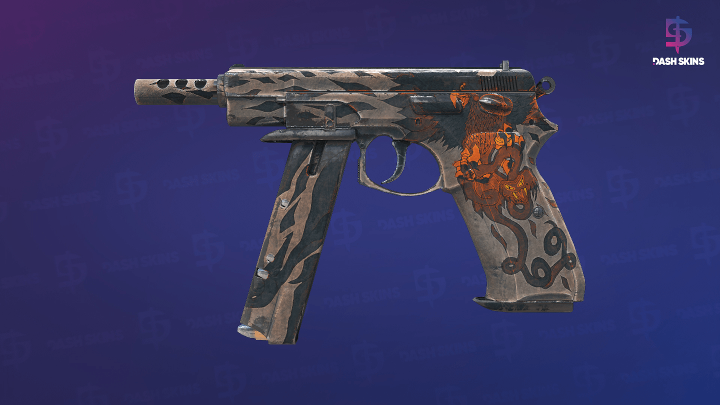 CZ75-Auto | Circaetus (Well-Worn) Screenshot Playside