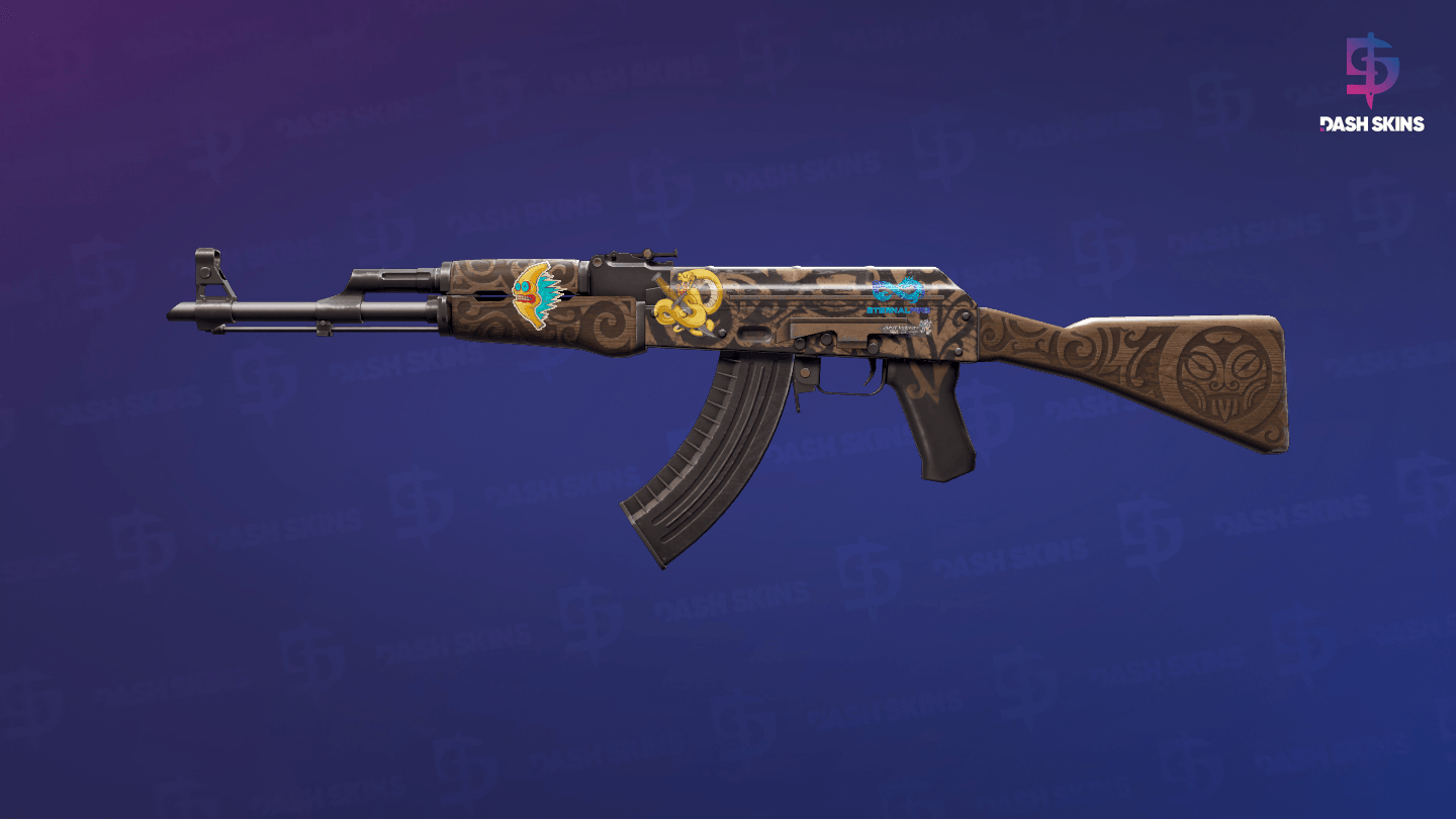 AK-47 | Uncharted (Minimal Wear) Screenshot Playside
