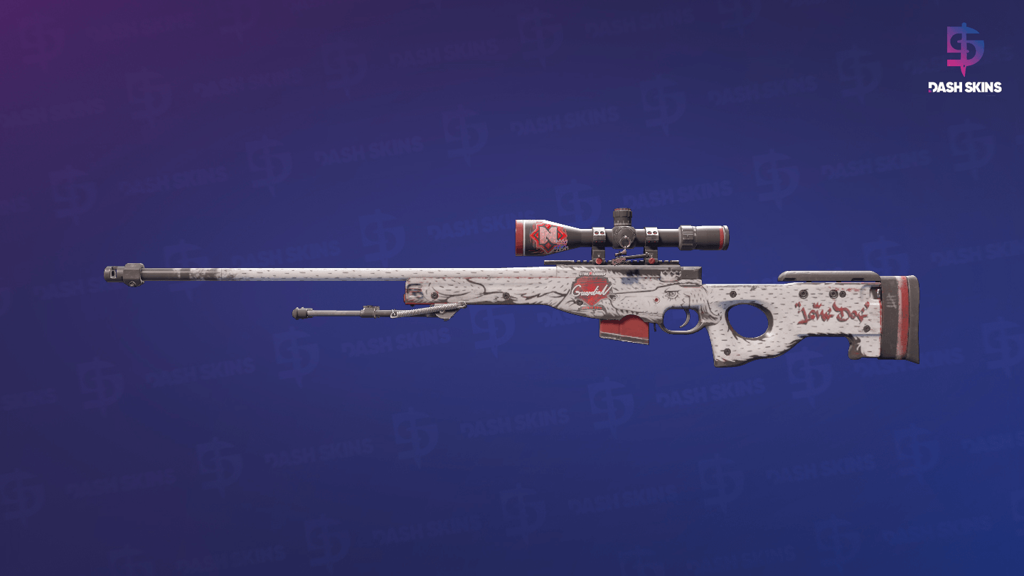 AWP | LongDog (Well-Worn) Screenshot Playside