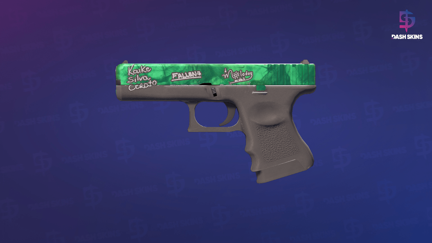 Glock-18 | Gamma Doppler (Minimal Wear) - Emerald Screenshot Playside
