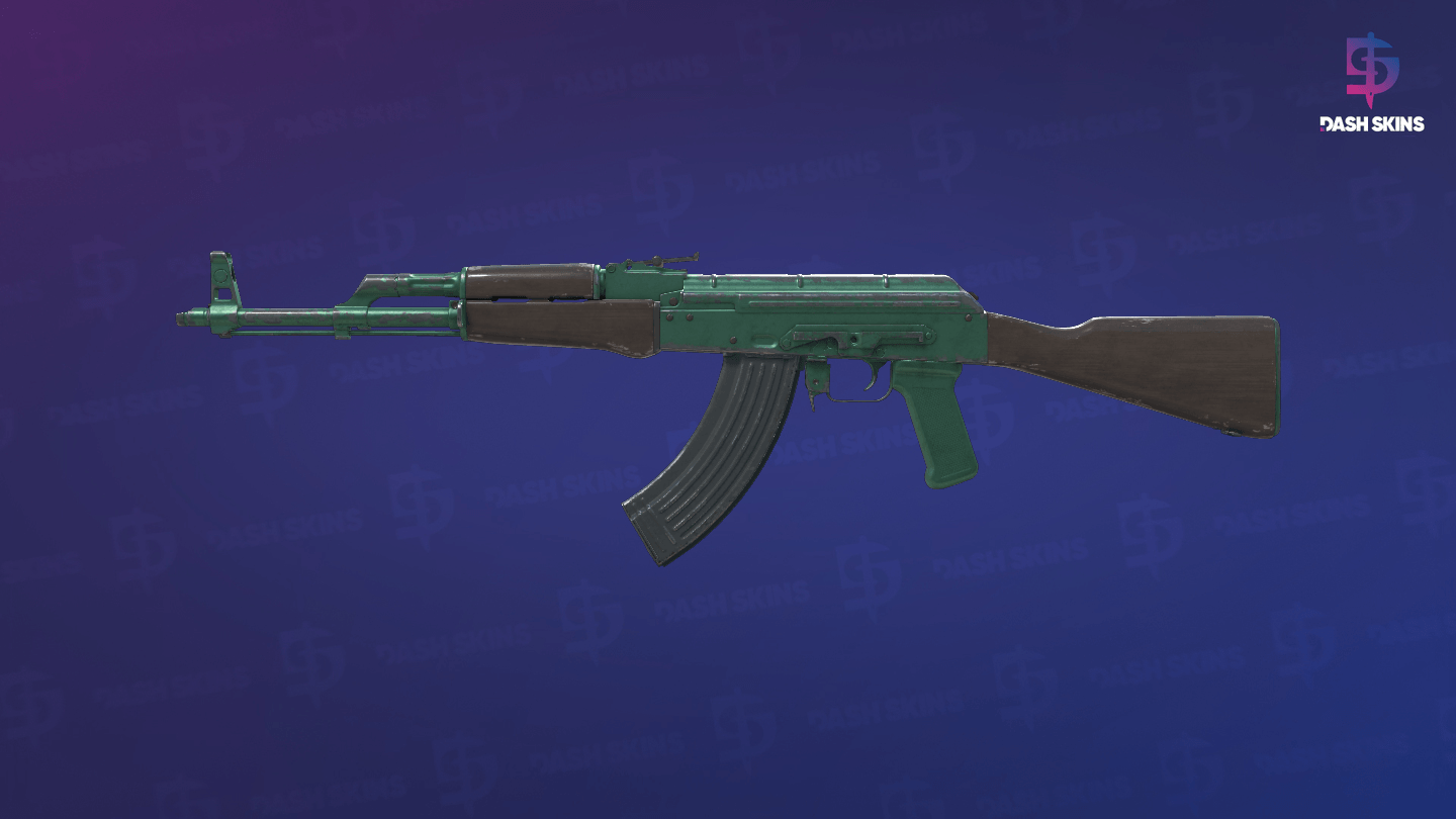 AK-47 | Wintergreen (Well-Worn) Screenshot Playside