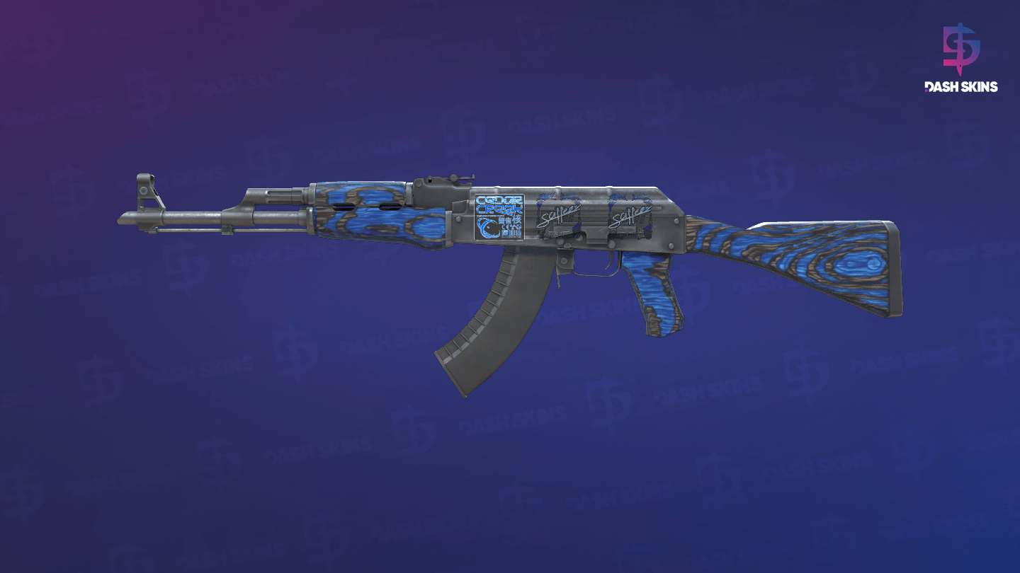 AK-47 | Blue Laminate (Field-Tested) Screenshot Playside