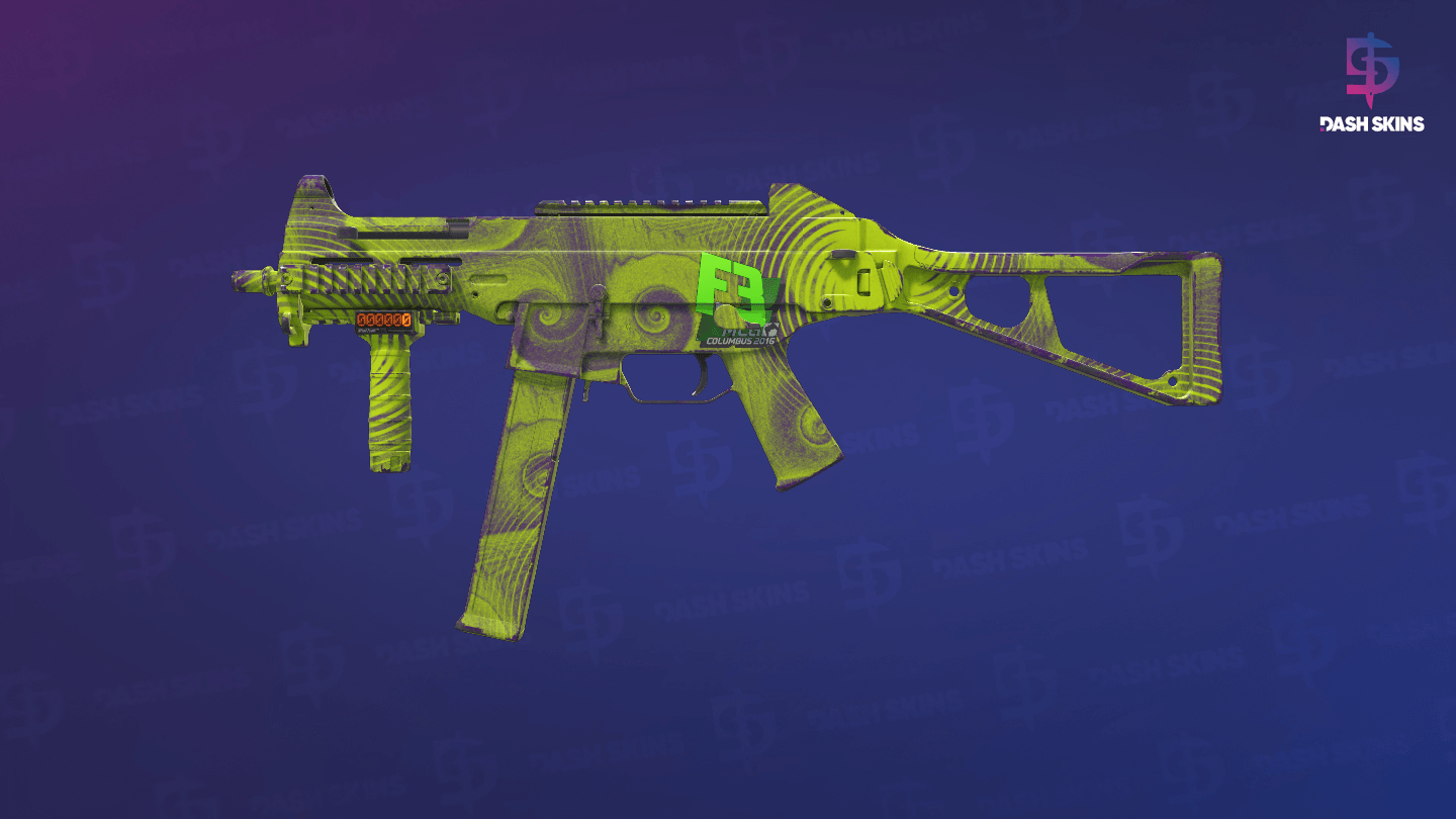 StatTrak™ UMP-45 | Delusion (Minimal Wear) Screenshot Playside