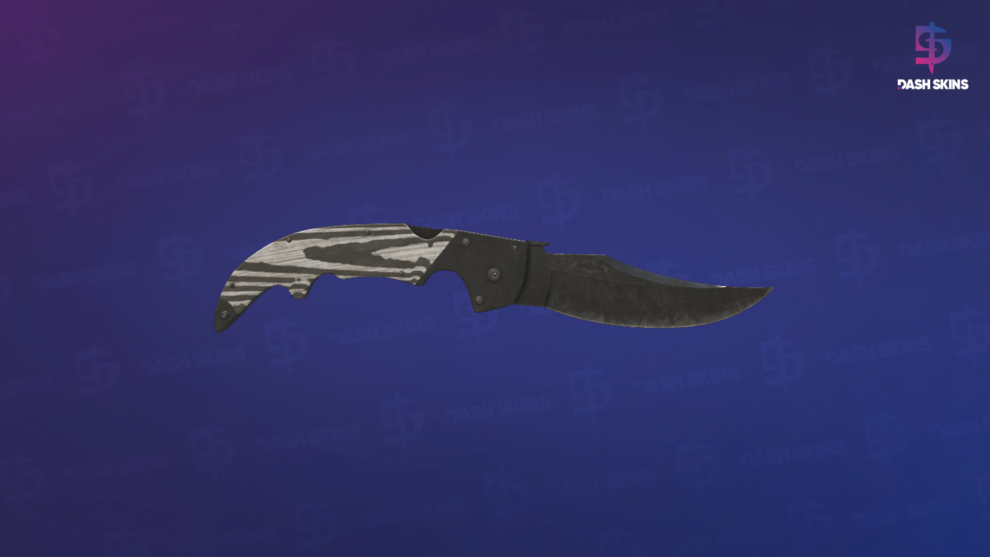 ★ Falchion Knife | Black Laminate (Battle-Scarred) Screenshot Playside