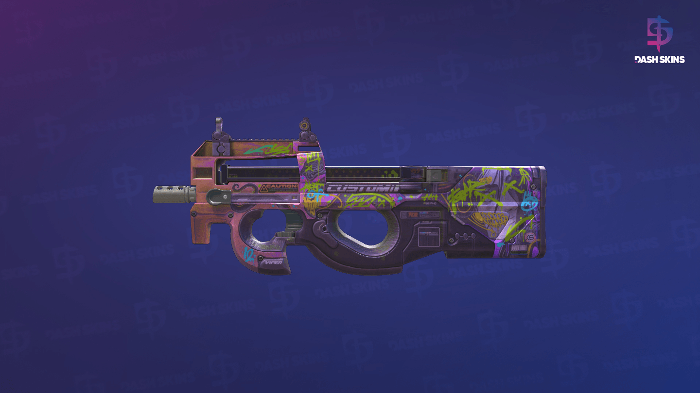P90 | Neoqueen (Well-Worn) Screenshot Playside