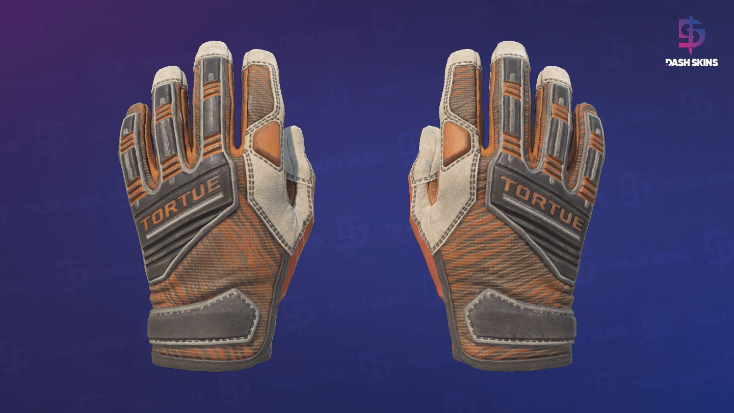 ★ Specialist Gloves | Tiger Strike (Well-Worn) Screenshot Playside