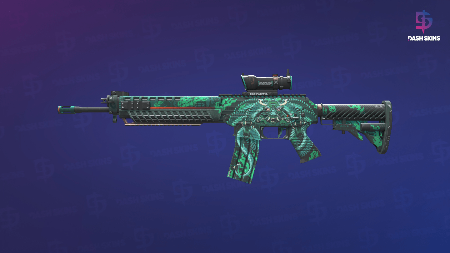 SG 553 | Dragon Tech (Factory New) Screenshot Playside