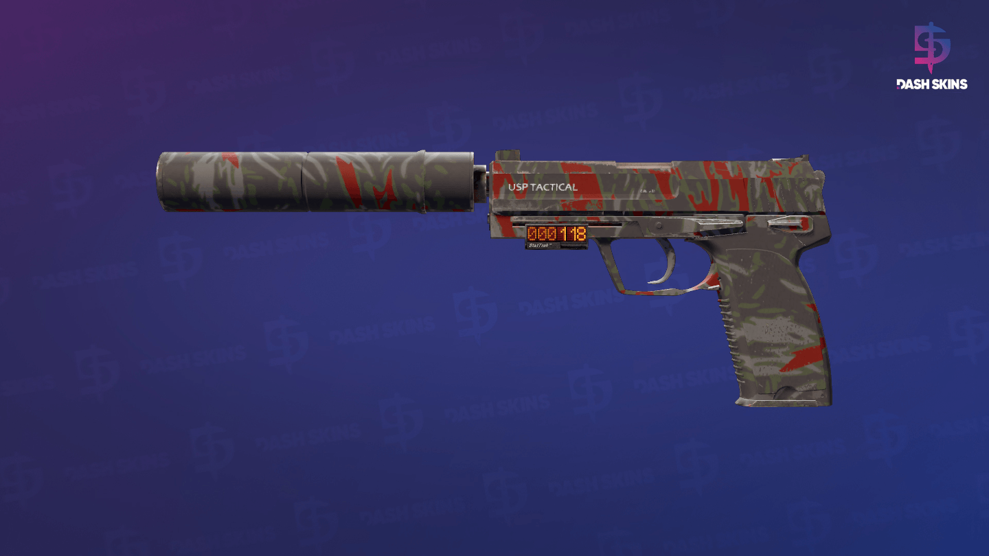 StatTrak™ USP-S | Blood Tiger (Field-Tested) Screenshot Playside
