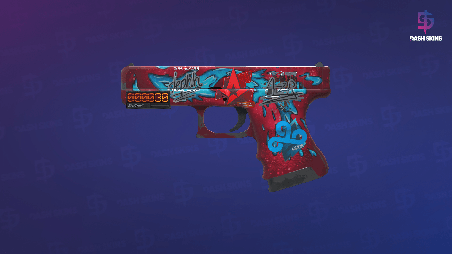 StatTrak™ Glock-18 | Water Elemental (Field-Tested) Screenshot Playside
