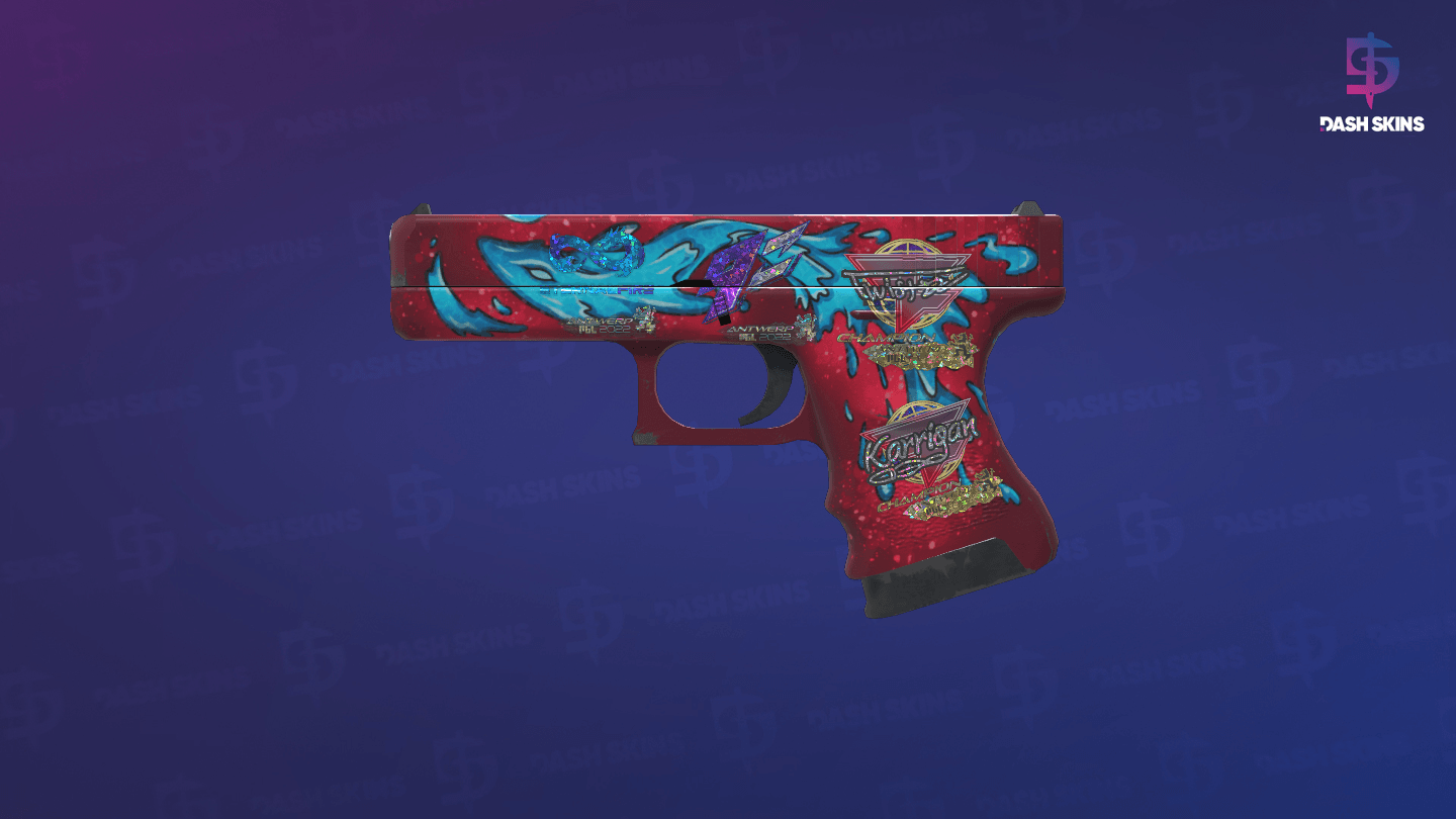 Glock-18 | Water Elemental (Minimal Wear) Screenshot Playside