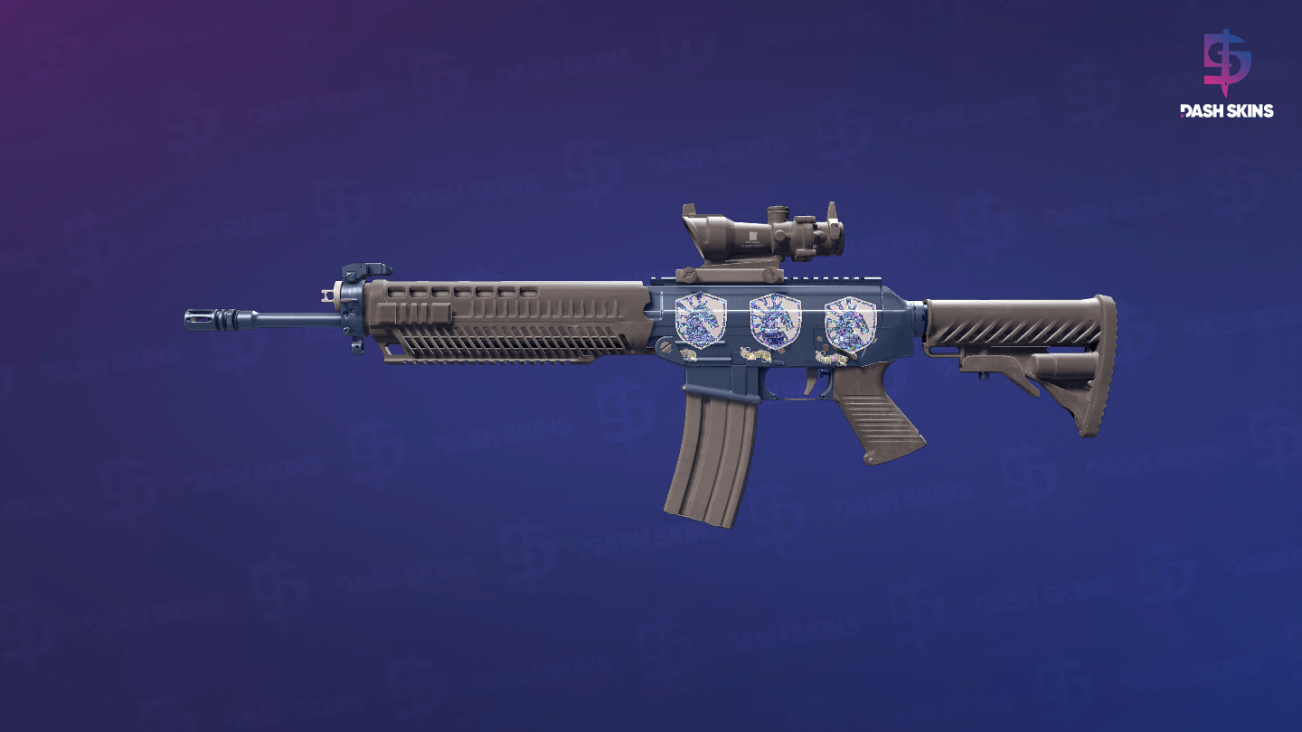 SG 553 | Anodized Navy (Minimal Wear) Screenshot Playside