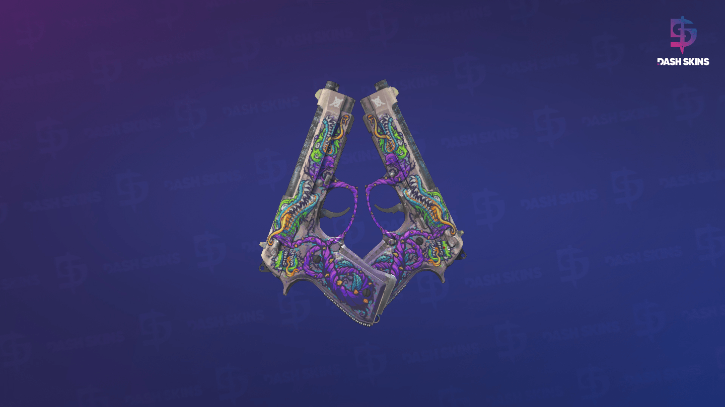 Dual Berettas | Flora Carnivora (Field-Tested) Screenshot Playside