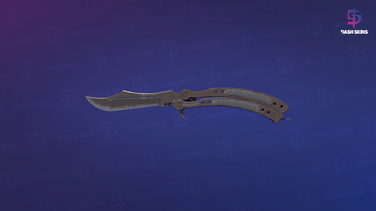 ★ Butterfly Knife | Night (Well-Worn) Screenshot Playside