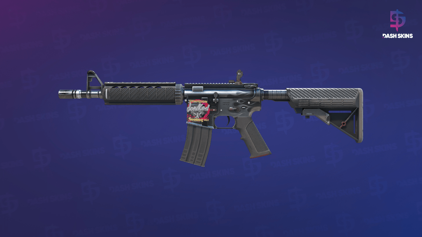 M4A4 | Magnesium (Well-Worn) Screenshot Playside