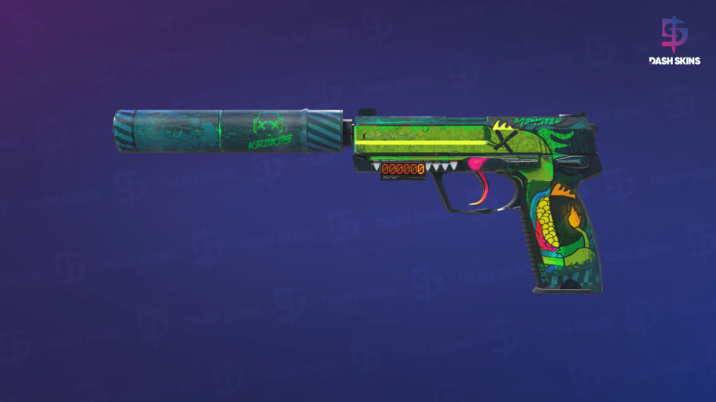 StatTrak™ USP-S | Monster Mashup (Minimal Wear) Screenshot Playside