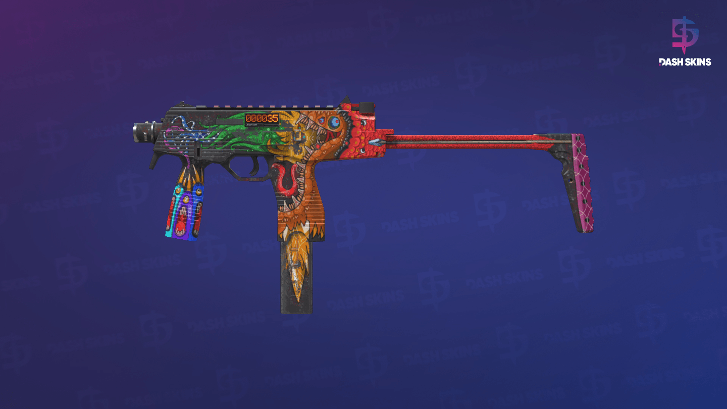 StatTrak™ MP9 | Food Chain (Well-Worn) Screenshot Playside