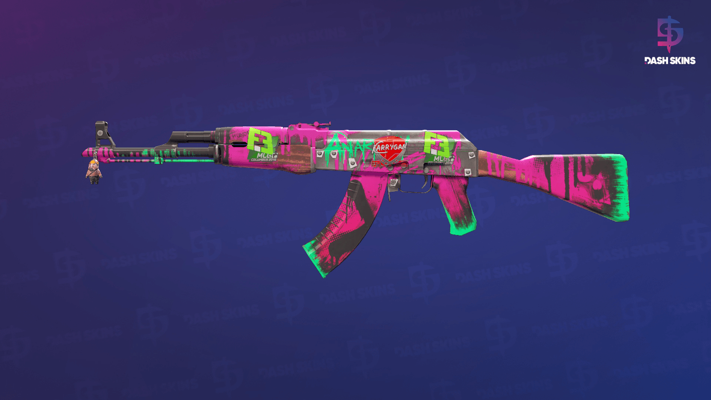 AK-47 | Neon Revolution (Minimal Wear) Screenshot Playside