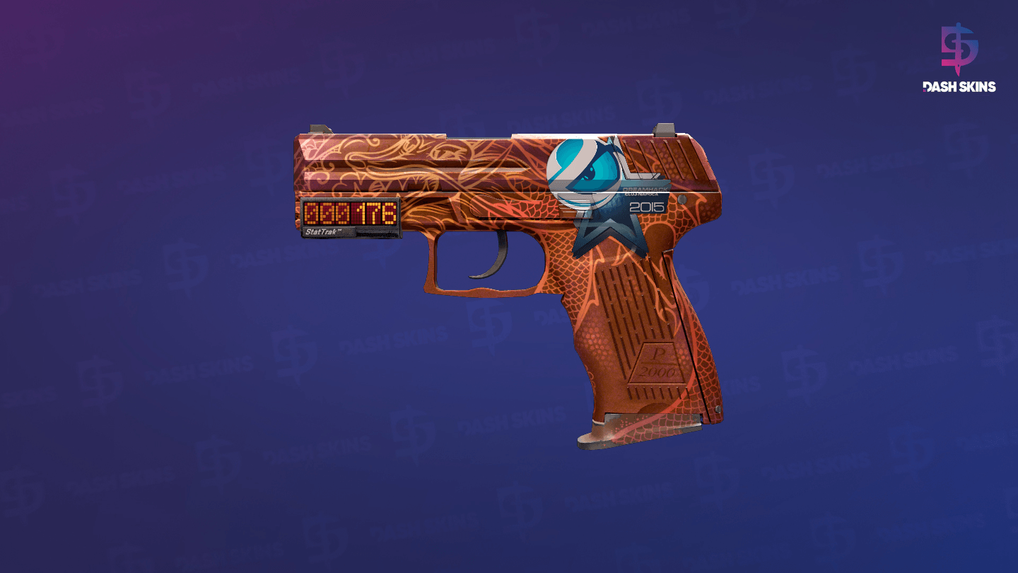 StatTrak™ P2000 | Imperial Dragon (Field-Tested) Screenshot Playside