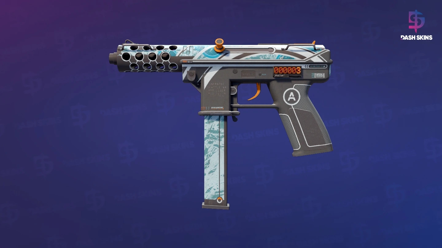 StatTrak™ Tec-9 | Avalanche (Well-Worn) Screenshot Playside