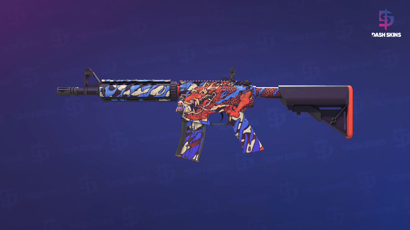 M4A4 | 龍王 (Dragon King) (Minimal Wear) Screenshot Playside