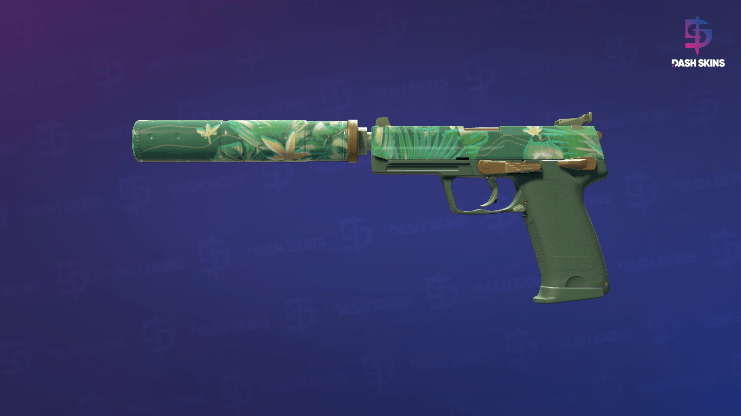 USP-S | Tropical Breeze (Minimal Wear) Screenshot Playside