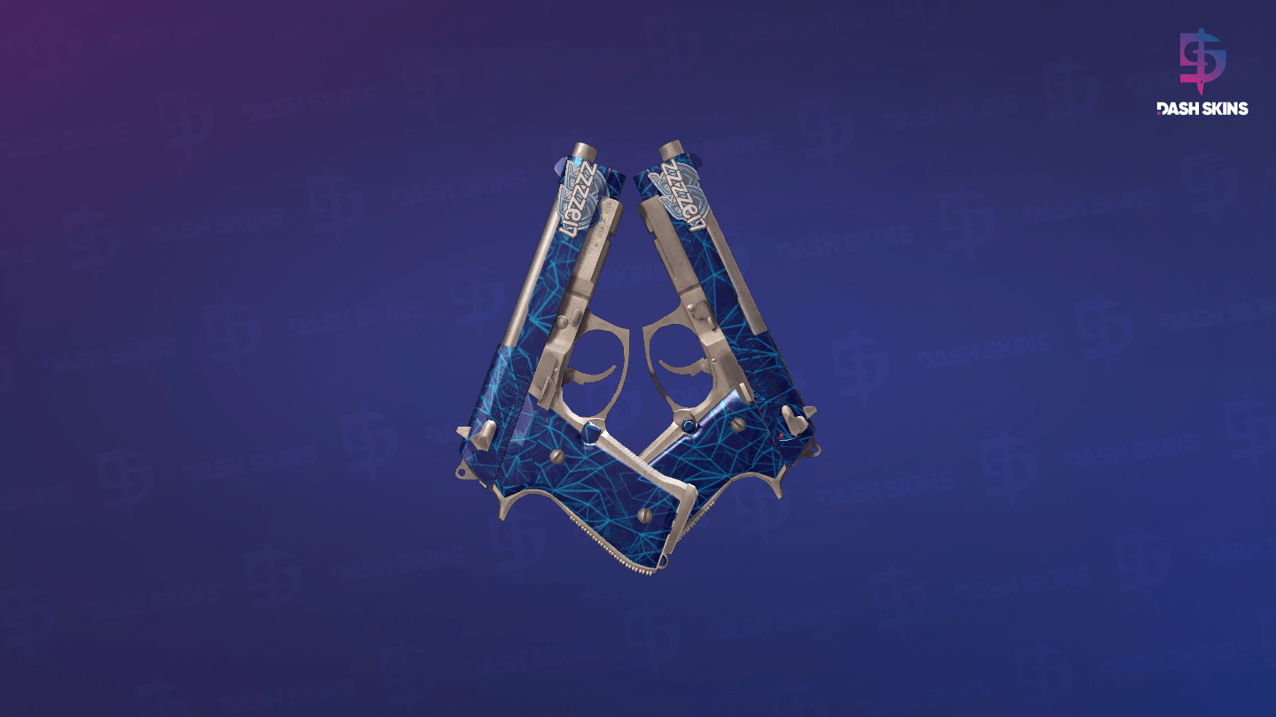Dual Berettas | Cobalt Quartz (Factory New) Screenshot Playside