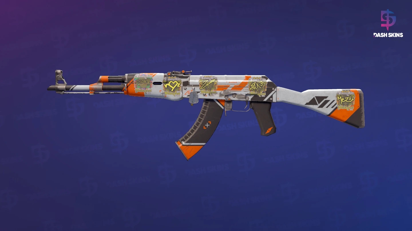 AK-47 | Asiimov (Well-Worn) Screenshot Playside