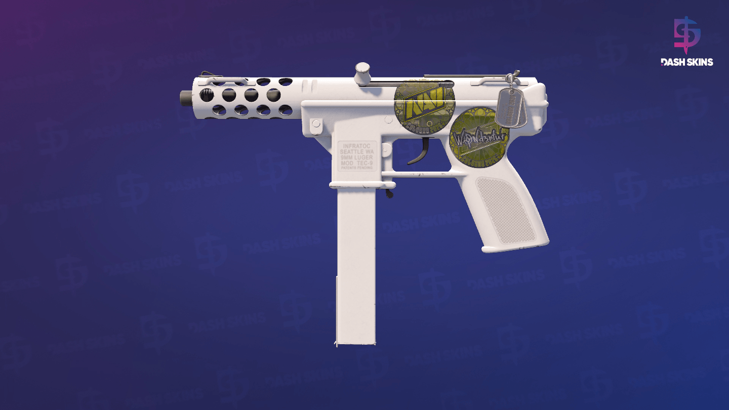 Tec-9 | Whiteout (Minimal Wear) Screenshot Playside