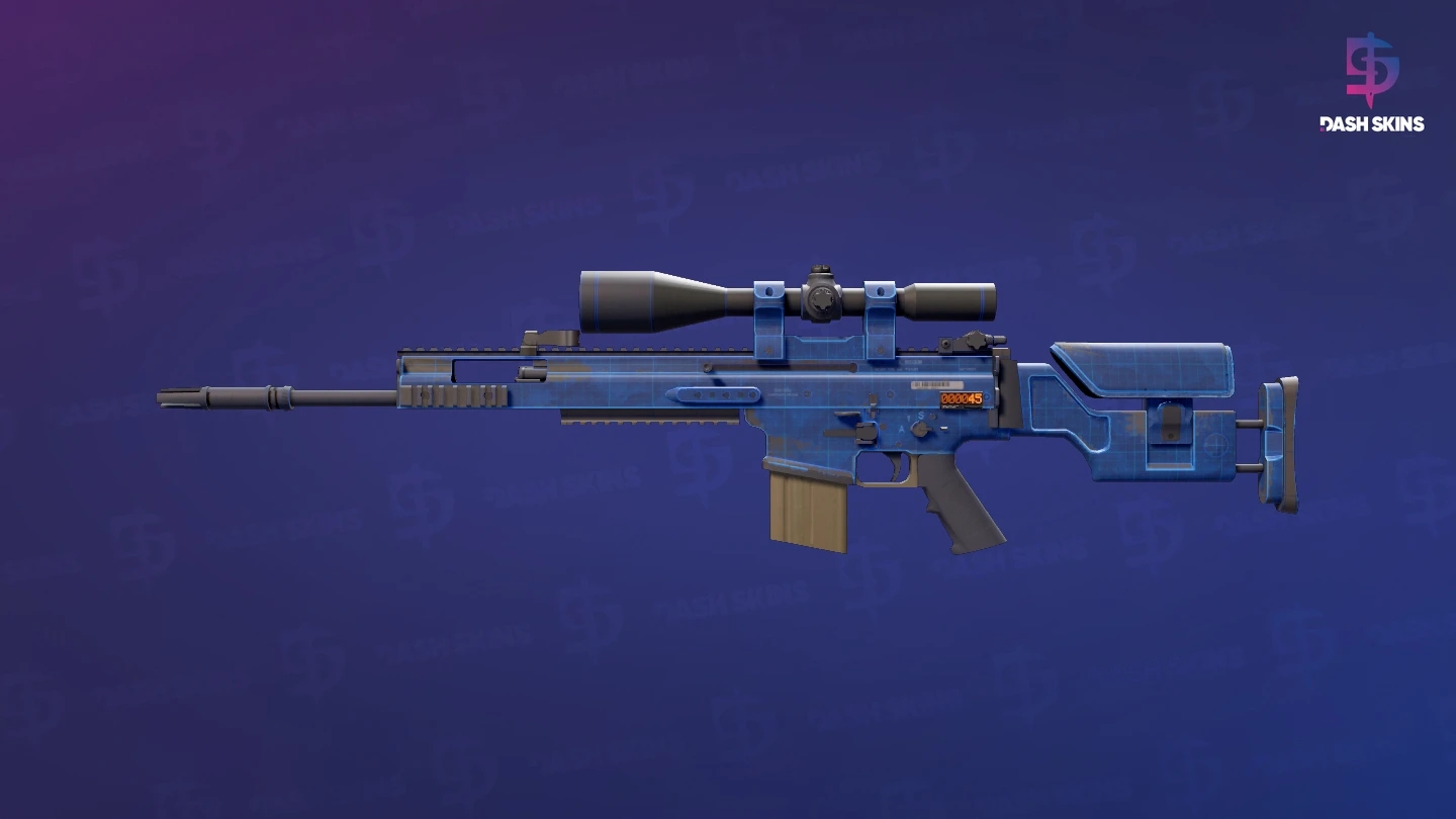 StatTrak™ SCAR-20 | Blueprint (Field-Tested) Screenshot Playside