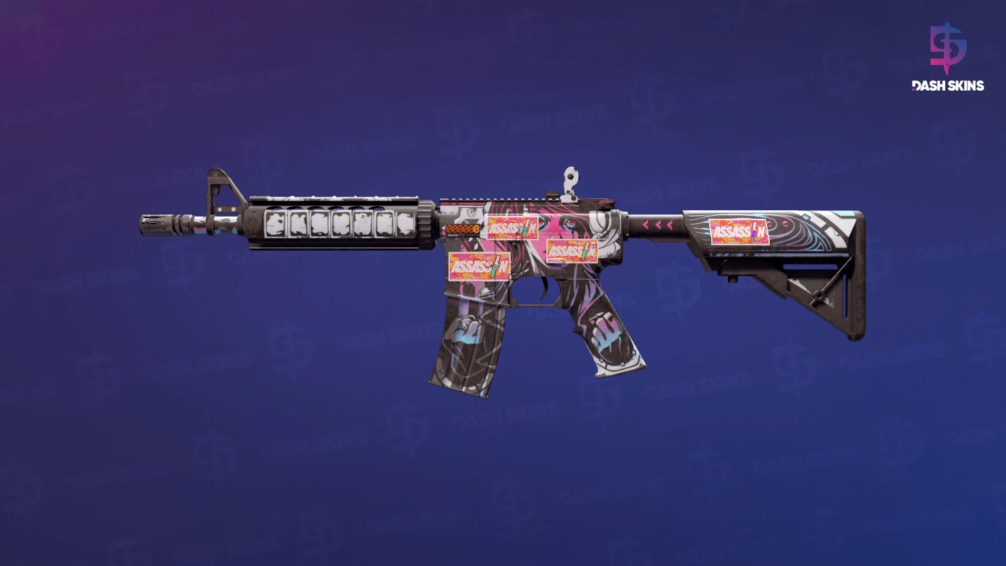 StatTrak™ M4A4 | Neo-Noir (Well-Worn) Screenshot Playside