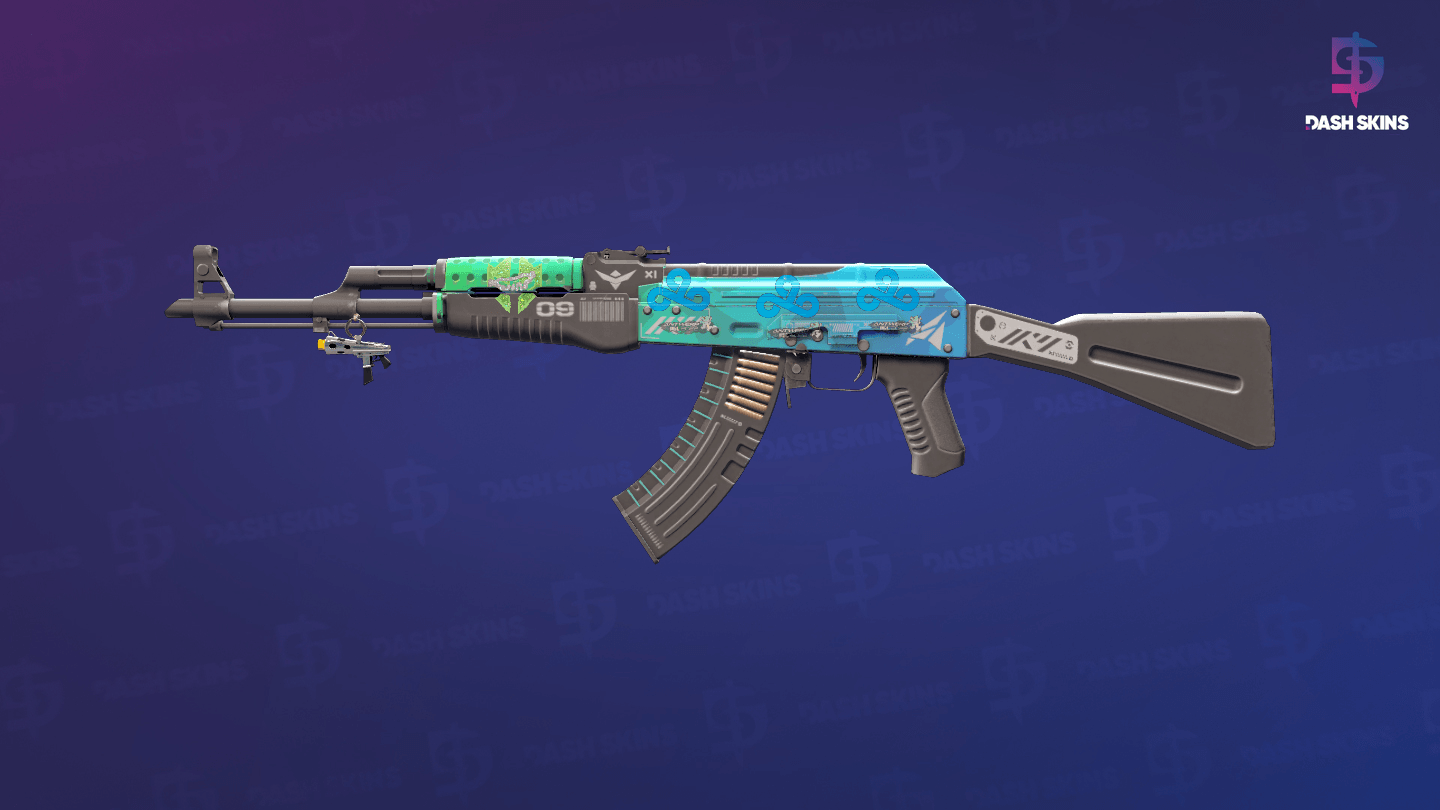 AK-47 | Ice Coaled (Minimal Wear) Screenshot Playside