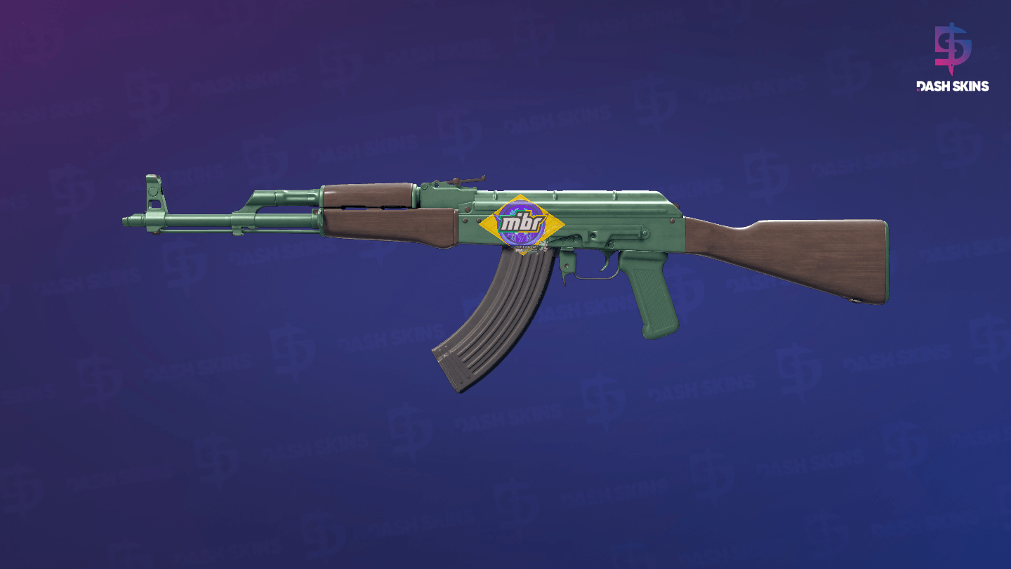 AK-47 | Wintergreen (Minimal Wear) Screenshot Playside