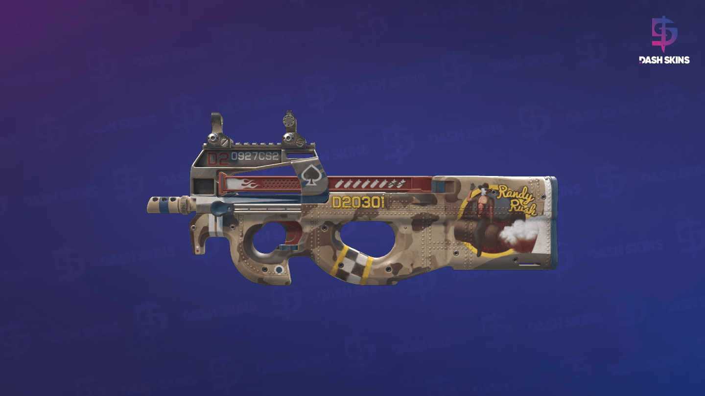 P90 | Randy Rush (Minimal Wear) Screenshot Playside
