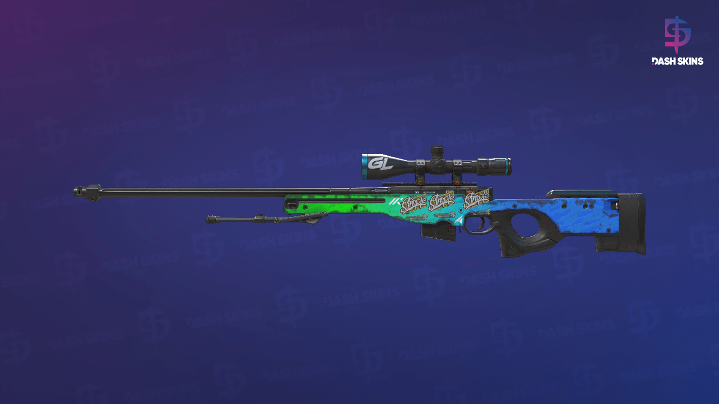AWP | Ice Coaled (Well-Worn) Screenshot Playside