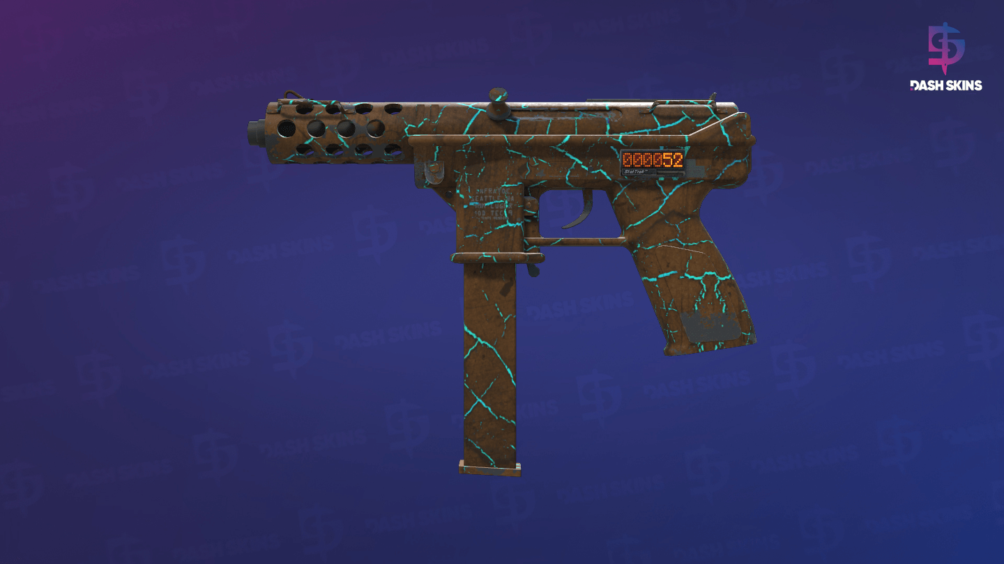 StatTrak™ Tec-9 | Cracked Opal (Battle-Scarred) Screenshot Playside