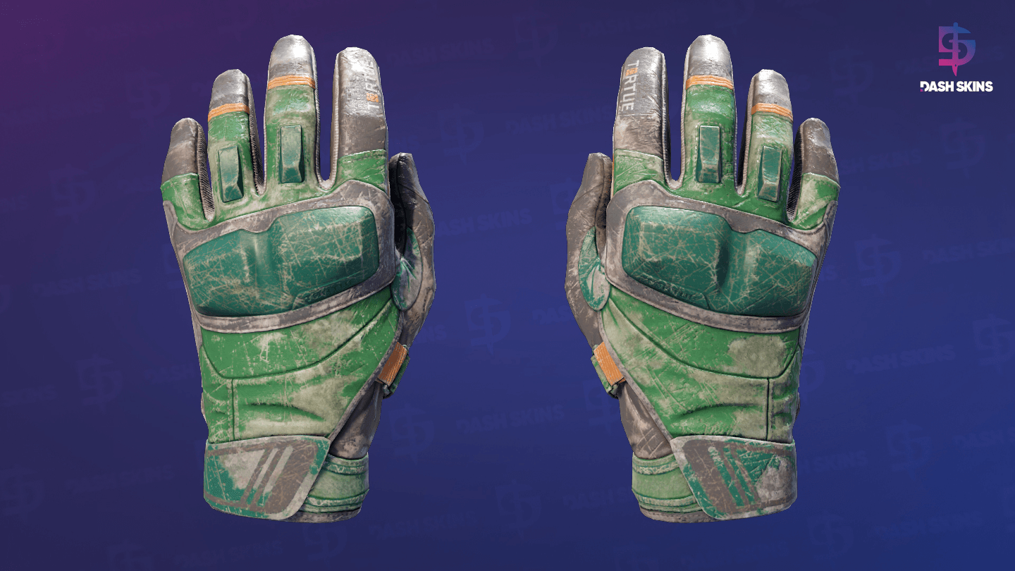 ★ Moto Gloves | Turtle (Battle-Scarred) Screenshot Playside