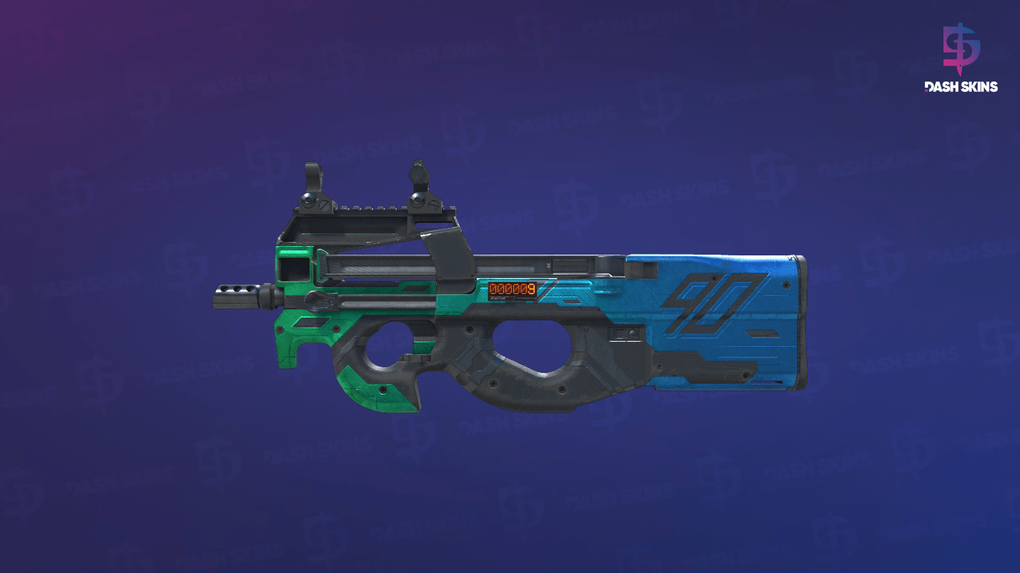 StatTrak™ P90 | Wave Breaker (Field-Tested) Screenshot Playside