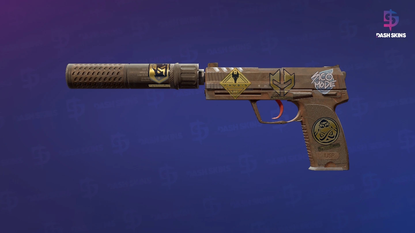 Souvenir USP-S | Desert Tactical (Battle-Scarred) Screenshot Playside