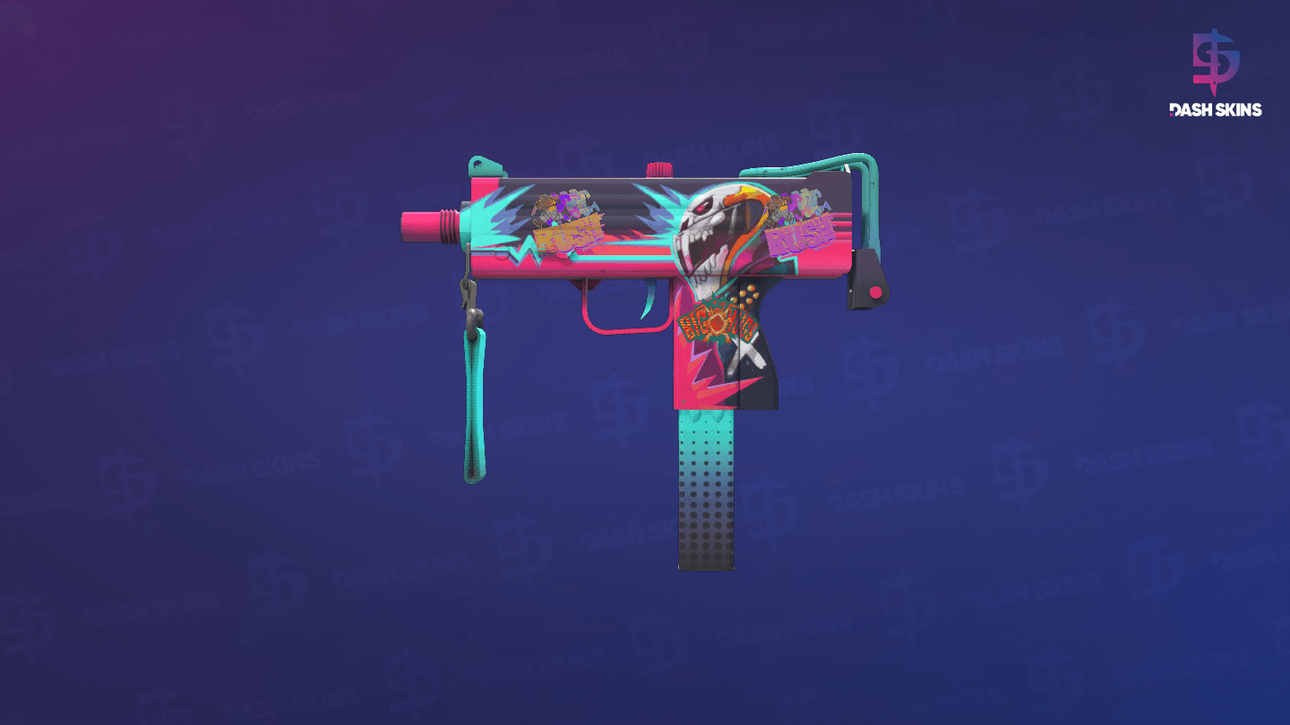 MAC-10 | Neon Rider (Minimal Wear) Screenshot Playside
